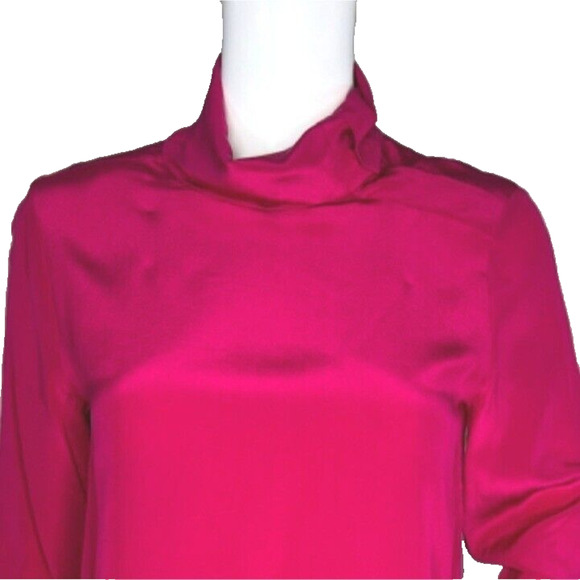 COS Blouse Women 2 Raspberry Pink Blouse Casual Career Office Workwear Versatile - Picture 5 of 7